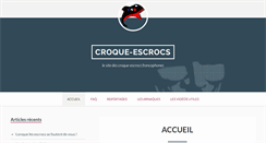 Desktop Screenshot of croque-escrocs.fr
